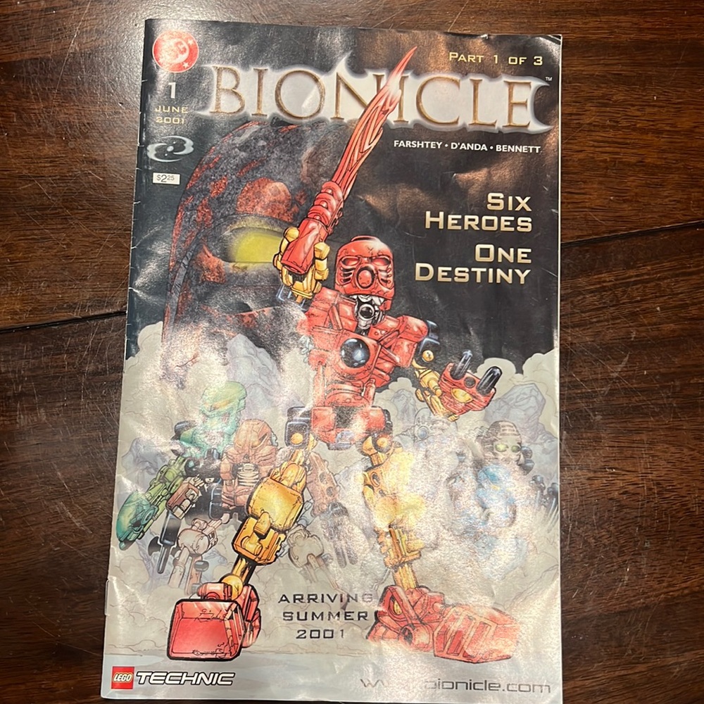 Original June 2001 Bionicle Comic Book!!!!!
